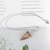 Retro European & American Crystal Hexagonal Pendulum Pendant