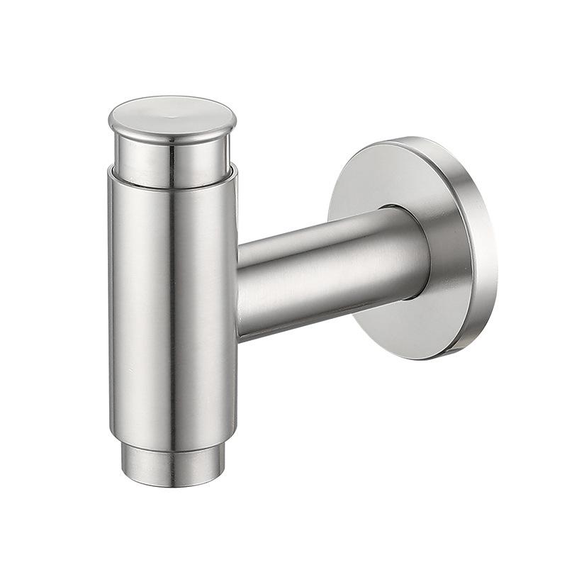 

Никель/Черный 304 Нержавеющая Сталь Кухонный Быстрый Кран Настенный Одинарный Холодный Кран Нажимного Типа Уличный Балконный Кран для Швабры