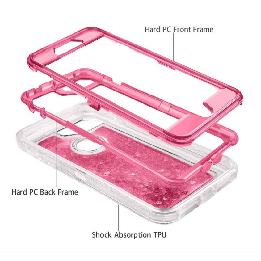 Shell Shockproof Defender Quicksand Glitter Liquid Case For Iphone 678px