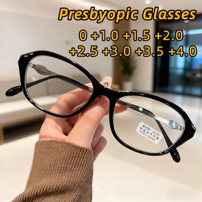 Retro Cat-Eye Anti-Blaulicht Alterssichtigkeit Brille Neue Modische Hochauflösende Komfort Lesebrille Dioptrien 0 Bis +4.0