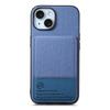 Premium Vertical Flip Phone Case with RFID Blocking for iPhone 16 Pro Max 16e 15 14 Plus 13 Pro 12 11 Built-in Kickstand & Card Slots Wallet Case