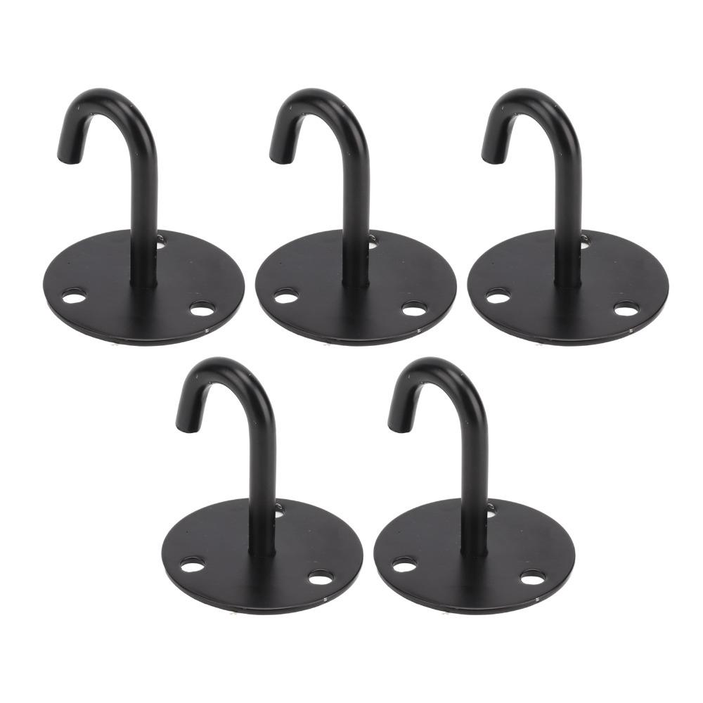 5 Pcs Stainless Steel Ceiling Mount Hanger Heavy Duty J Shaped Hook Indoor Outdoor Use