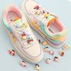 1 Stück Schnürsenkel Dekoration Clips Schnürsenkel Schnalle für Mädchen Kinder Cartoon Krone Kuchen Süßigkeiten Macaron Farbe Schuhe Zubehör