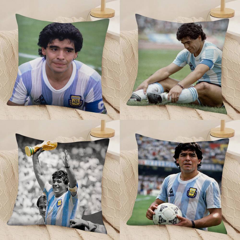 Tonnika Chen Unisex 1Pc Diego Armando Maradona Pillow Case Fashion Square Pillowcase Bedroom Sofa Room Ins Decoration Leisure