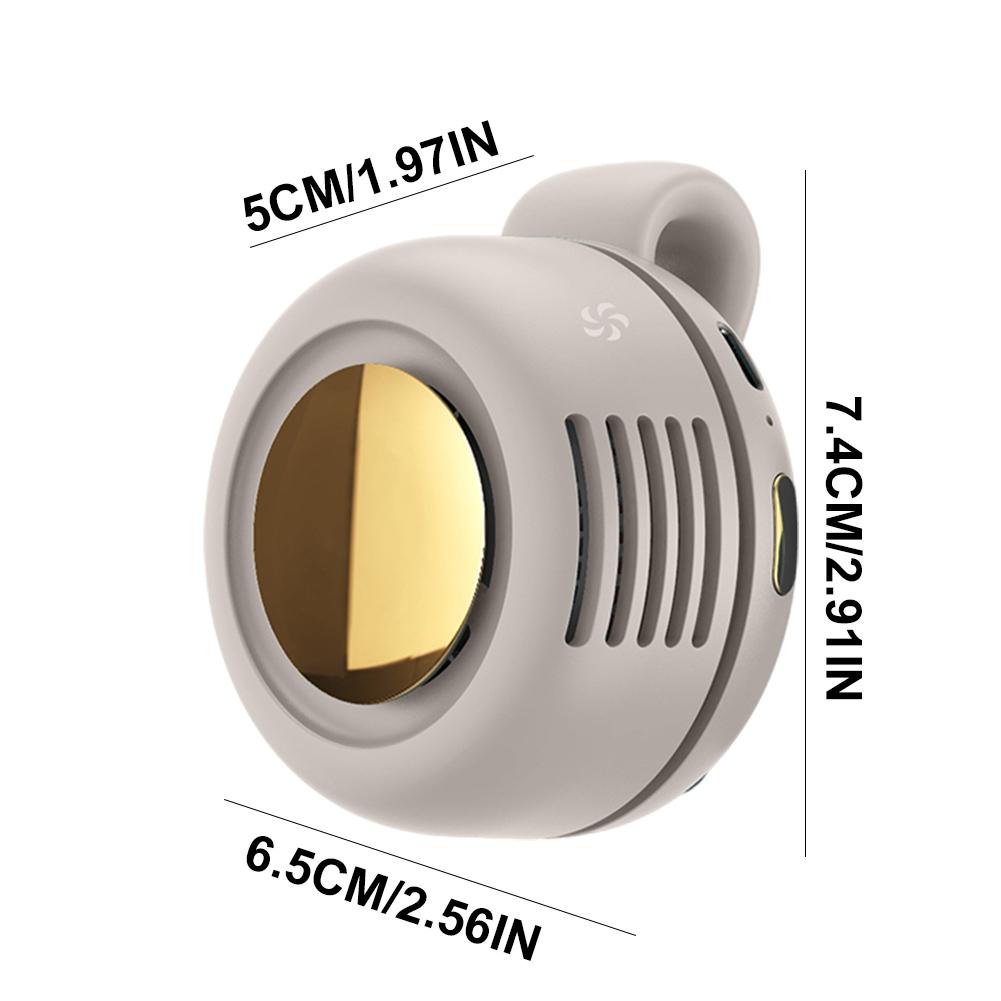 1/2PCS Mini Waist Fan Portable Fan Handheld Clip Waist Fan Rechargeable Fan Air Conditioning Fan for Outdoor Work Hiking Travel