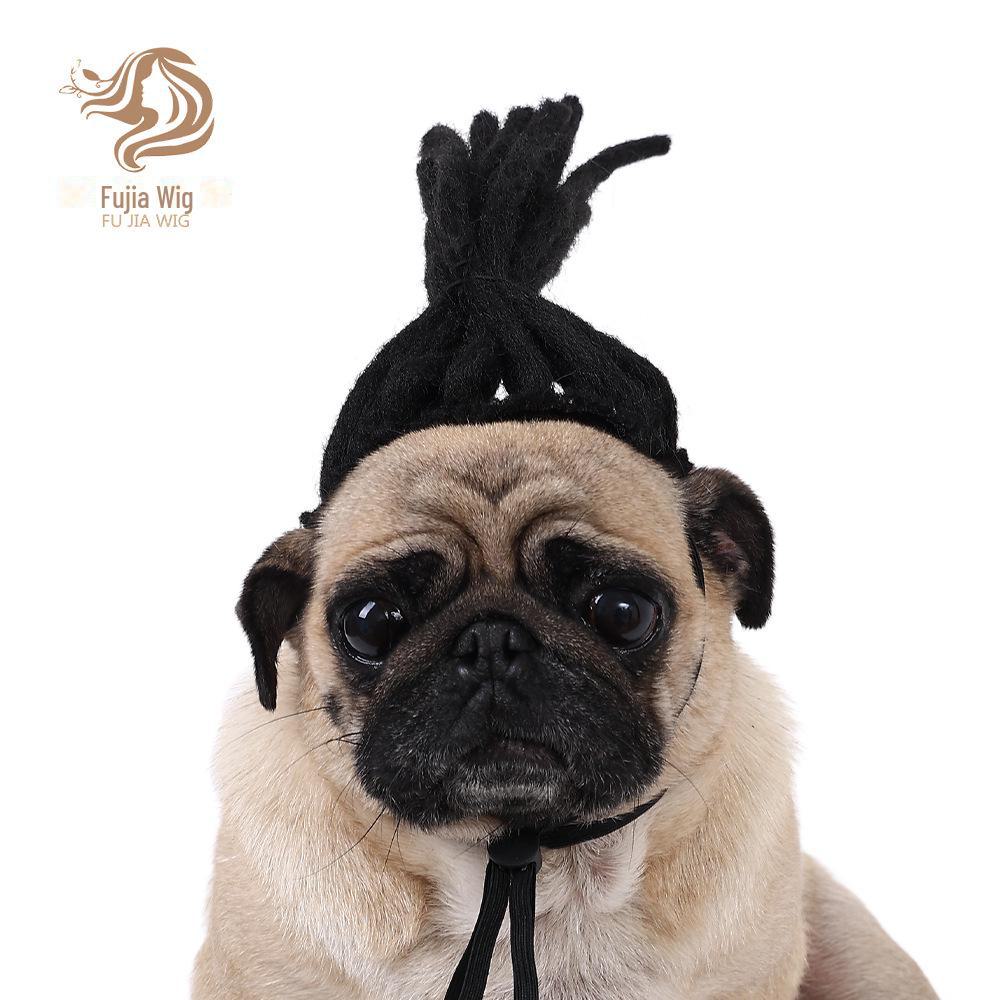 Pet Wigs for Cats & Dogs: Universal Dreadlock Accessories for Christmas & Halloween.