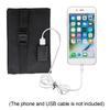 5V 100W/200W/300W USB Foldable Solar Panel Portable Flexible Small Waterproof Folding Solar Panels Cells For Mobile Phone Battery Charger Black