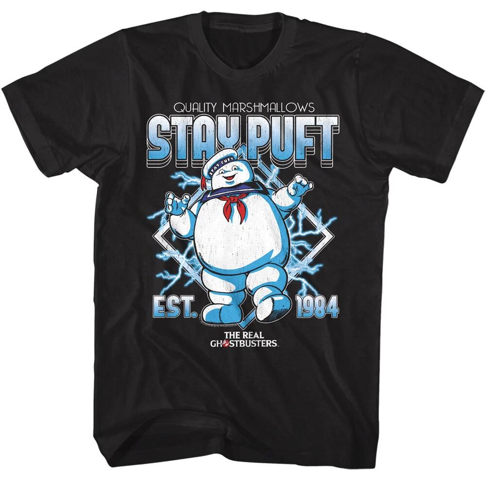 Ghostbusters Electrical Stay Puft Marshmallow Man Men s T Shirt Quality Candy XL
