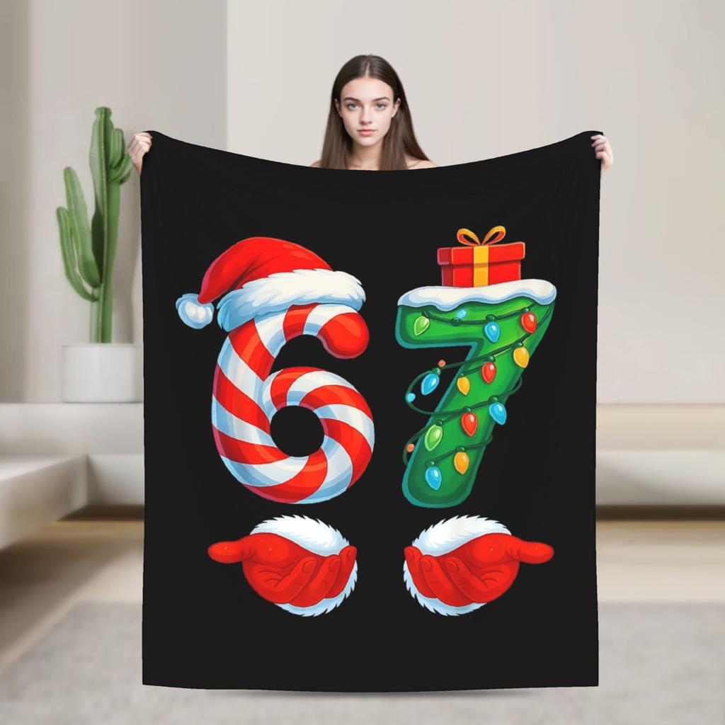 Do The Math 67 Meme Funny Six Seven Blanket Quality Warm Soft  Bedding Throws Winter Children Chair Sofa Bed Novelty Bedspread