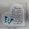 2D Flat Bereavement Condolences Grief Gifts Acrylic Desktop Decorative Plaque, Butterfly Design, Home Decor Plaque Hanging Wall Art Decorative Garden