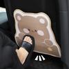 Universal Car Cartoon Animal Bear Bunny Backseat Protector Kick Mat Seat Back Cover Waterproof Leather Anti-Kick Pad For Kids