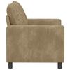 Sofa Taupe 126 X 81 X 87.5 Cm Polyester