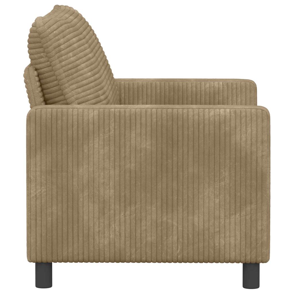 Sofa Taupe 126 X 81 X 87.5 Cm Polyester