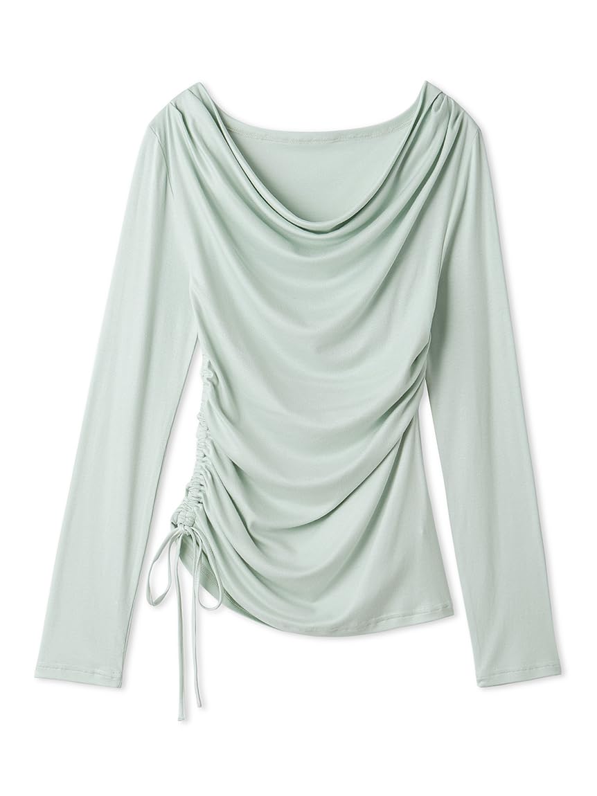 

FRAY I.D. Women s Round Drape Neck French Twill Top (FWCT245213)