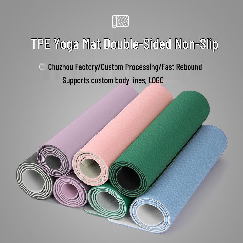 

Утолщенный нескользящий коврик для йоги из ТПЭ со звукоизоляцией и амортизацией для фитнеса и танцев 183*61*0.6cm Regular