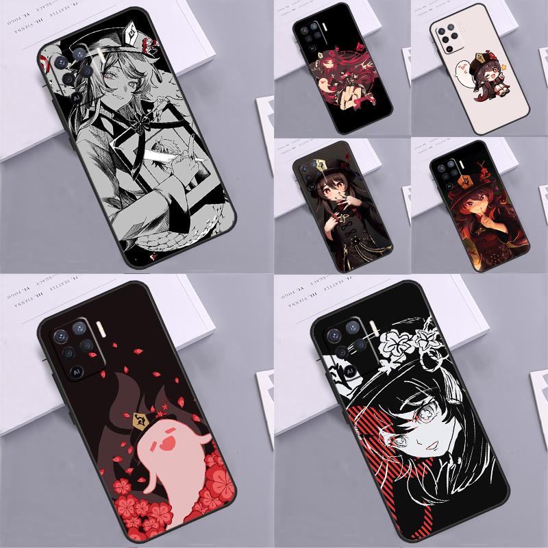 Genshin Impact Hu Tao Phone Case For Oppo A18 A38 A58 A78 A98 A74 A94 A54 A40 A60 A80 A16 A76 A96 A15 A57S A17 A77