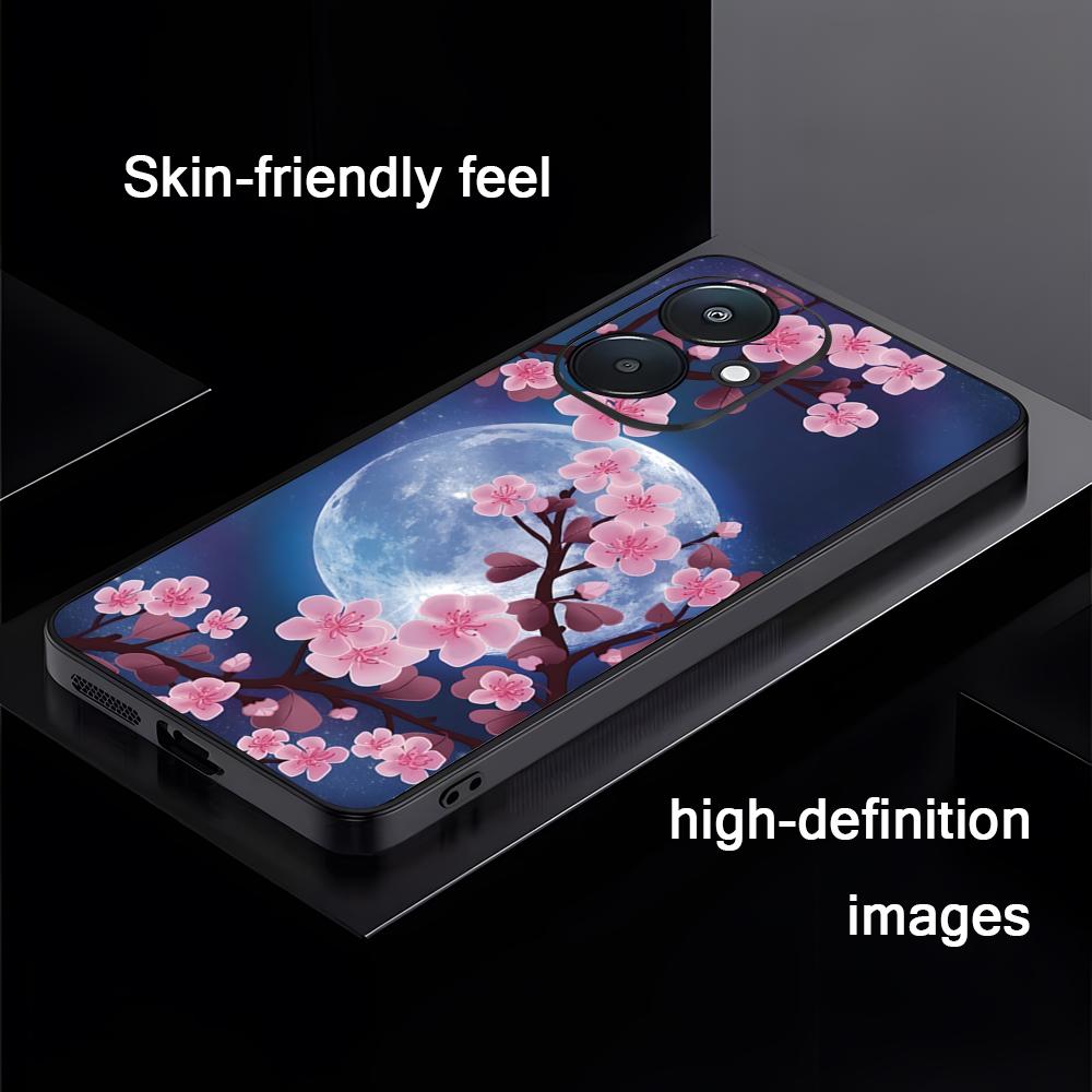 Cherry blossoms picture Art Phone Case For Xiaomi Redmi 14C 13C 12C Note14 13 12 11 10 Pro Plus S Soft Black Phone Cover