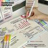 5 Colors Double Headed Highlighter Pen Set Fluorescent Drawing Markers Highlighters Pens Art Japanese Cute Pastel Stationery