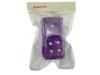 Speed Mao Cute Fluffy Dice Plush Toy for Rearview and More Car, Mirror, (Light Purple)