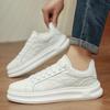 Mode Sportliche Board-Schuhe Dicke Sohle Komfort und hochwertiger Stil Freizeit Outdoor Street Junge, gutaussehende Alltagsschuhe Neu weiß