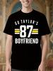 Go Taylor'S Boyfriend Funny Football Tshirt - Unisex Casu...