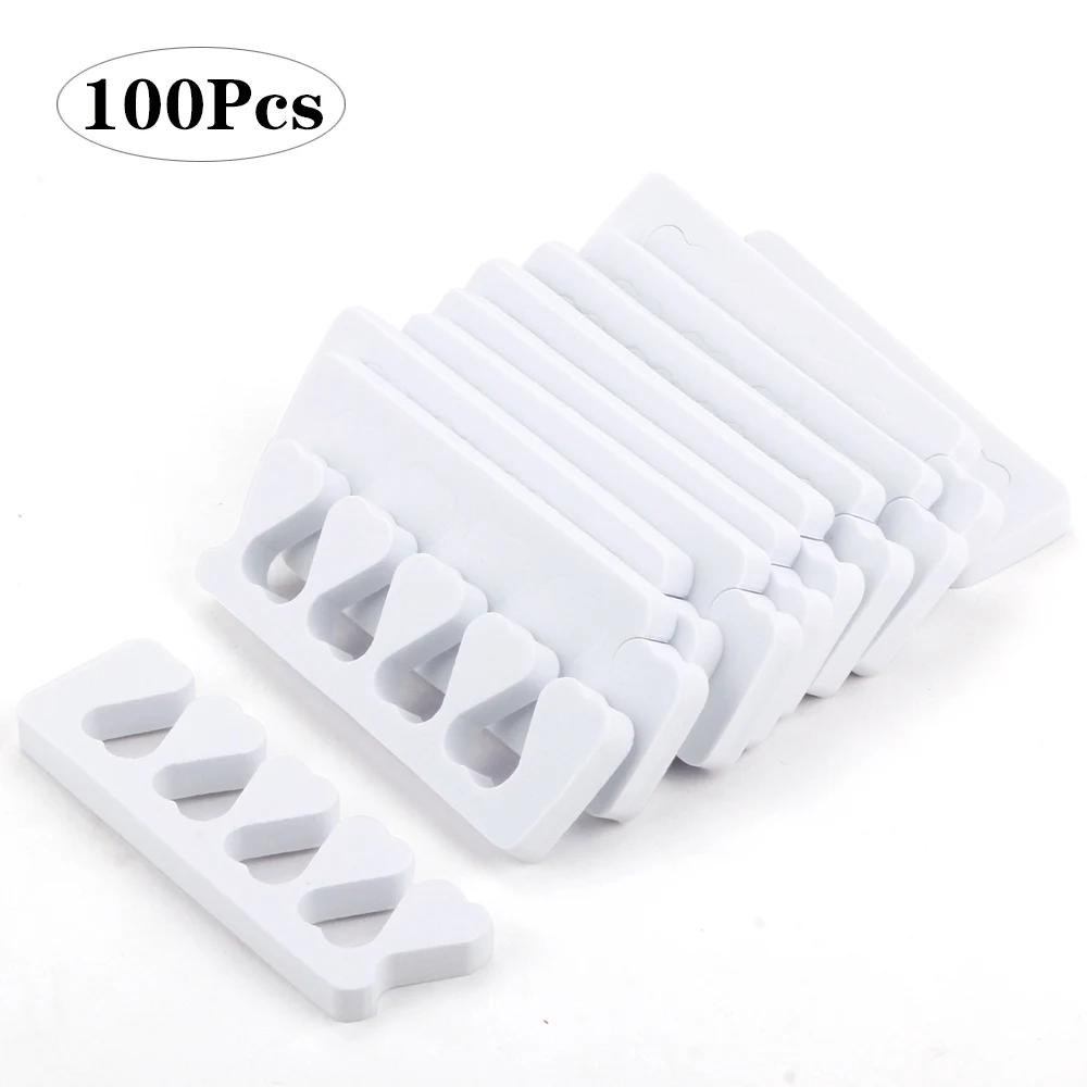 50/100Pcs Nail Art Toes Spreaders Soft Gel UV Polish Foot Fingers Separators Sponge Toe Divider Manicure Paint Pedicure Supplies