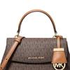 Michael Kors Ava Logo Letter Taška přes rameno Crossbody taška Mini Kabelka z potaženého plátna Dámské tašky Hnědá 32S5GAVC1B-BRONZO