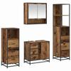 Bathroom Furniture Set with Drawers 4 Pcs Reclaimed Wood Effect Particleboard