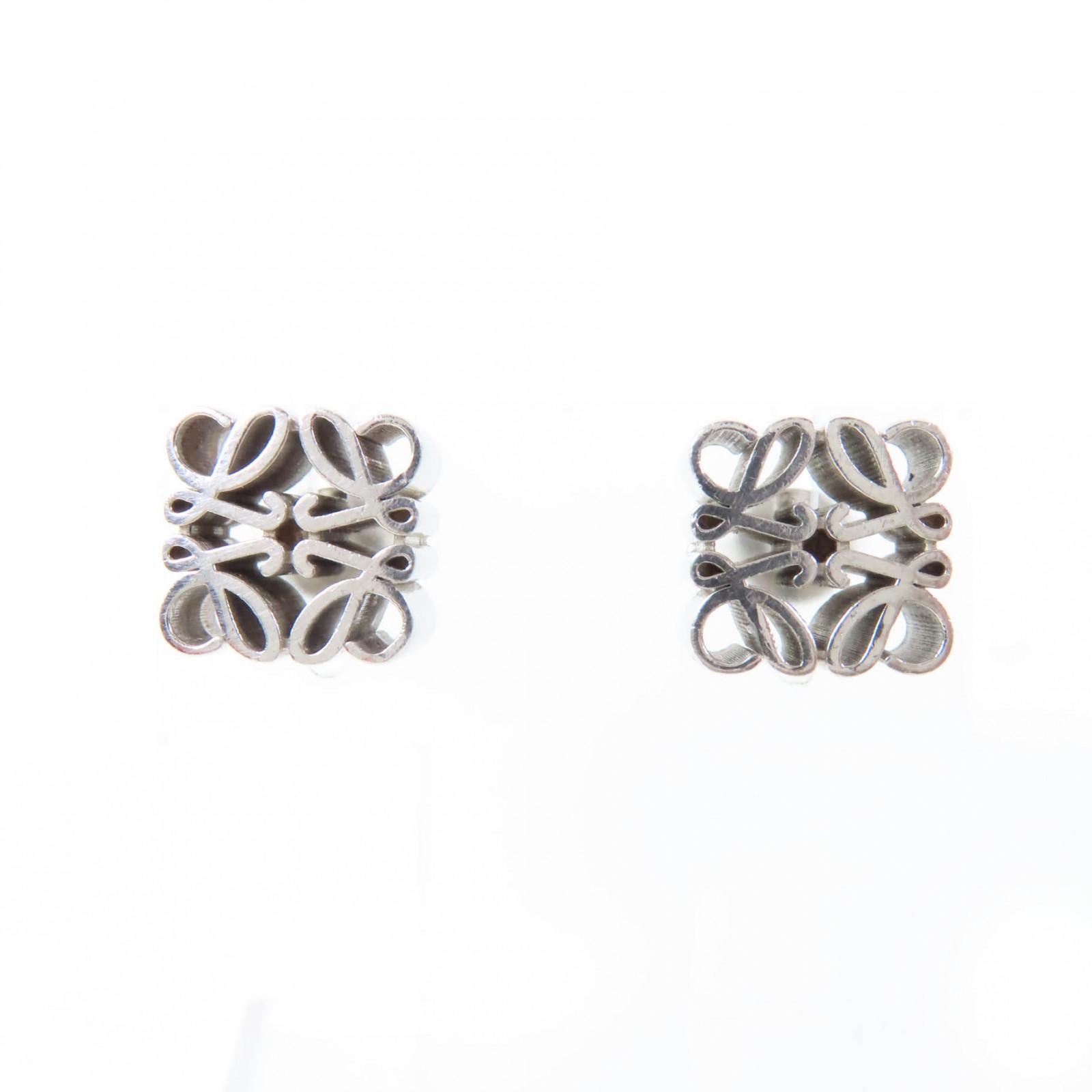 

Very Good LOEWE Pierce Anagram Cube Studs Silver AG925 Women J821239X06 Used