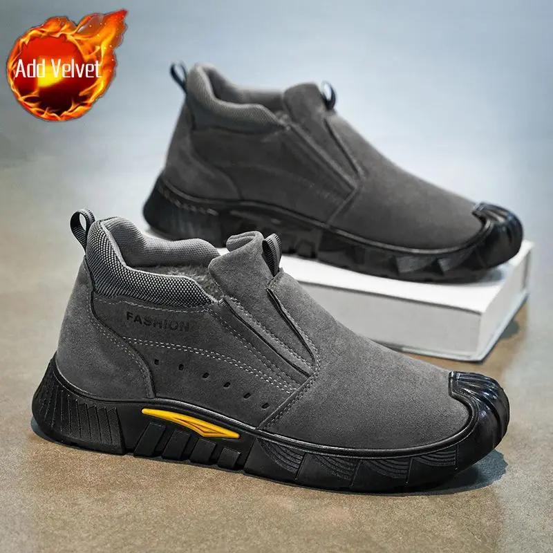 

Fashion Non Slip Warm Slip-on Men s Leather Shoes Retro Designer 2024 Trend Male Casual Shoe Size 45 Legitimate Classic Original Fashion 44