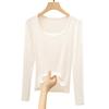 New Big T-shirt Women's Bottoming Shirt Long-sleeved Top with Slim-fitting Women's Spring Style Explosion