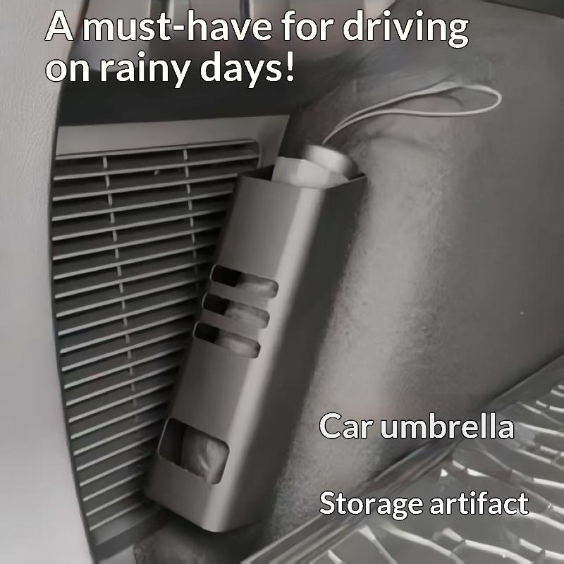 Car Boot Umbrella Holder Vehicle Umbrella Storage Bucket In-Car Storage Box Door-Mounted Household Storage Rack Universal Fit