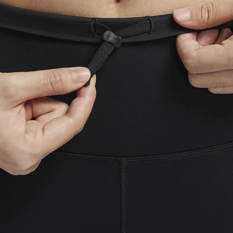 Nike High-Waist Slim Fit Cropped Sports Pants Women Bottoms Black FB8849-010