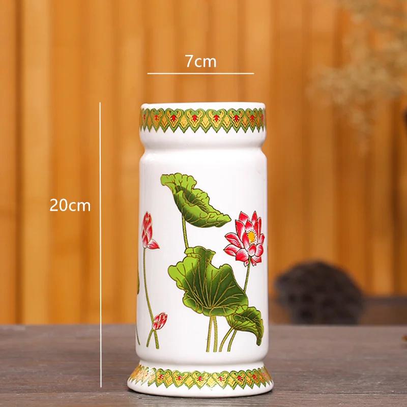 Keramická kadidelnice Tradiční buddhistické ozdoby Doplňky k oltáři v Buddhově síni Domácí kreativita Stolní váza na květiny