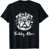 English Bulldog Mom Dog Heart Graphic Design T-Shirt