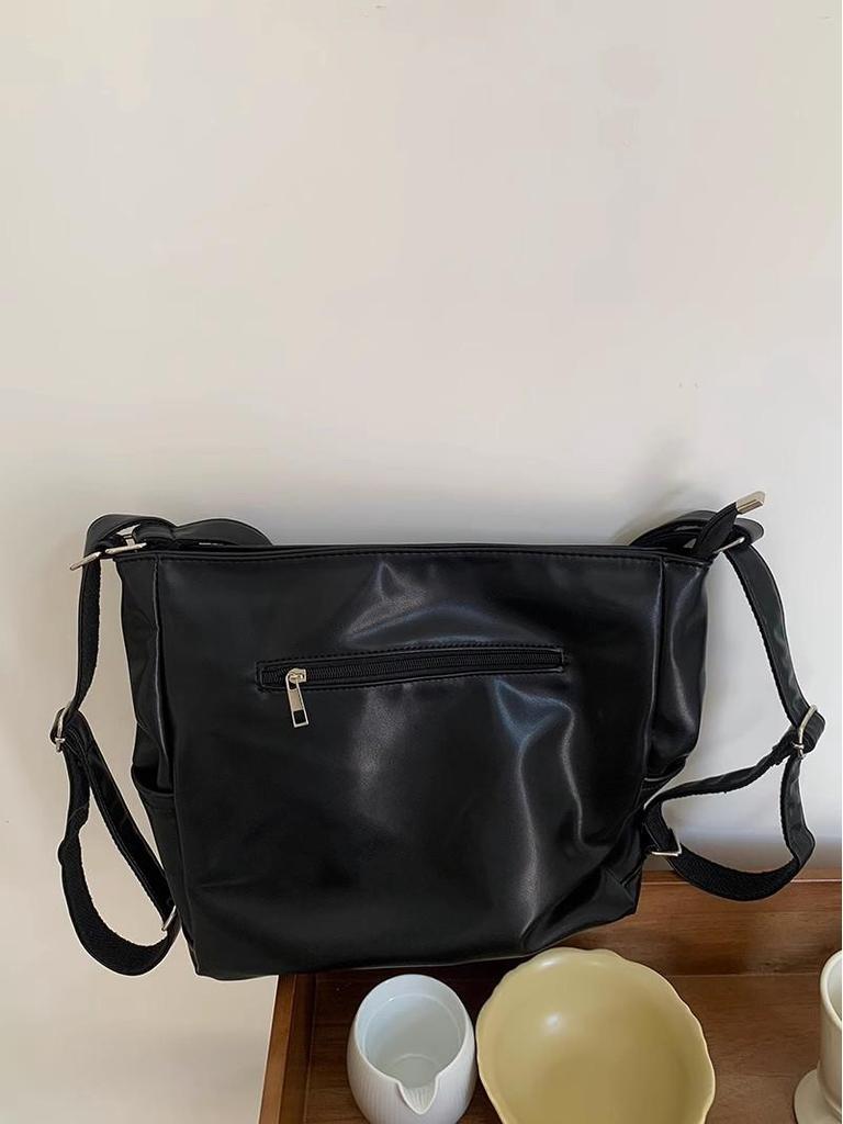 Spring 2025 Women's Large Capacity Leather Tote: Versatile Handbag, Backpack & Crossbody