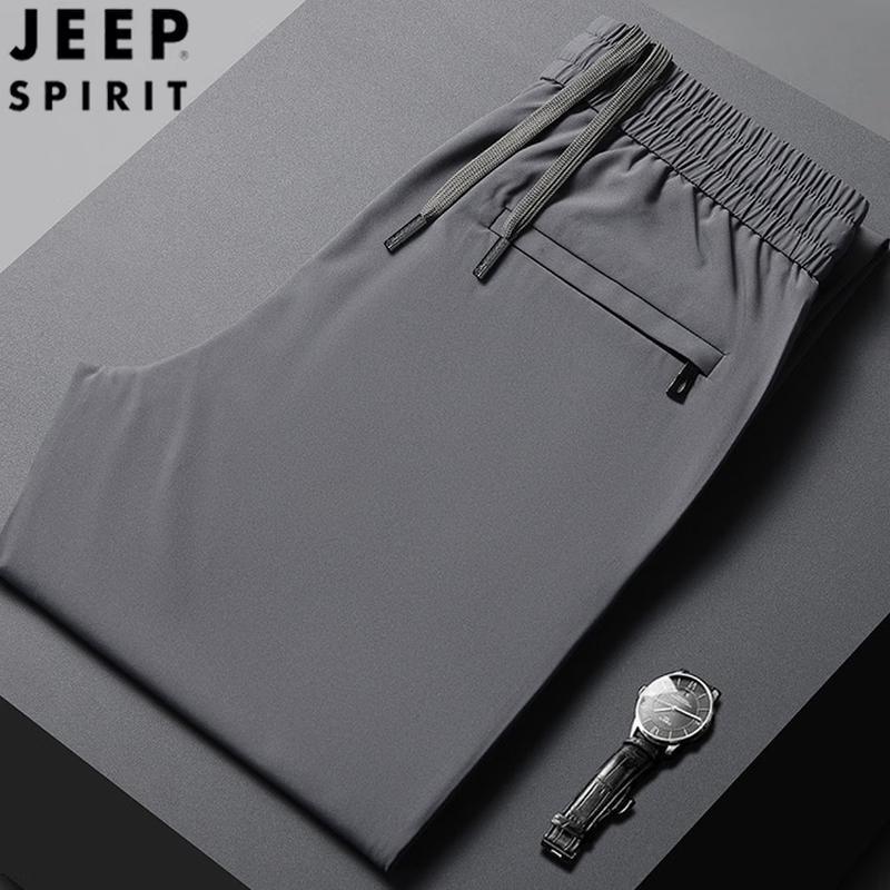 

JEEP SPIRIT Men s Loose Straight-Leg Elastic Waist Casual Outdoor Pants 3XL/190/92A
