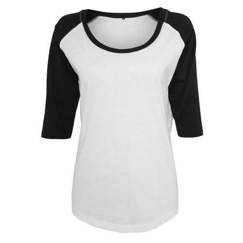 

Build Your Brand Womens/Ladies Contrast 3/4 Length Raglan T-Shirt XS