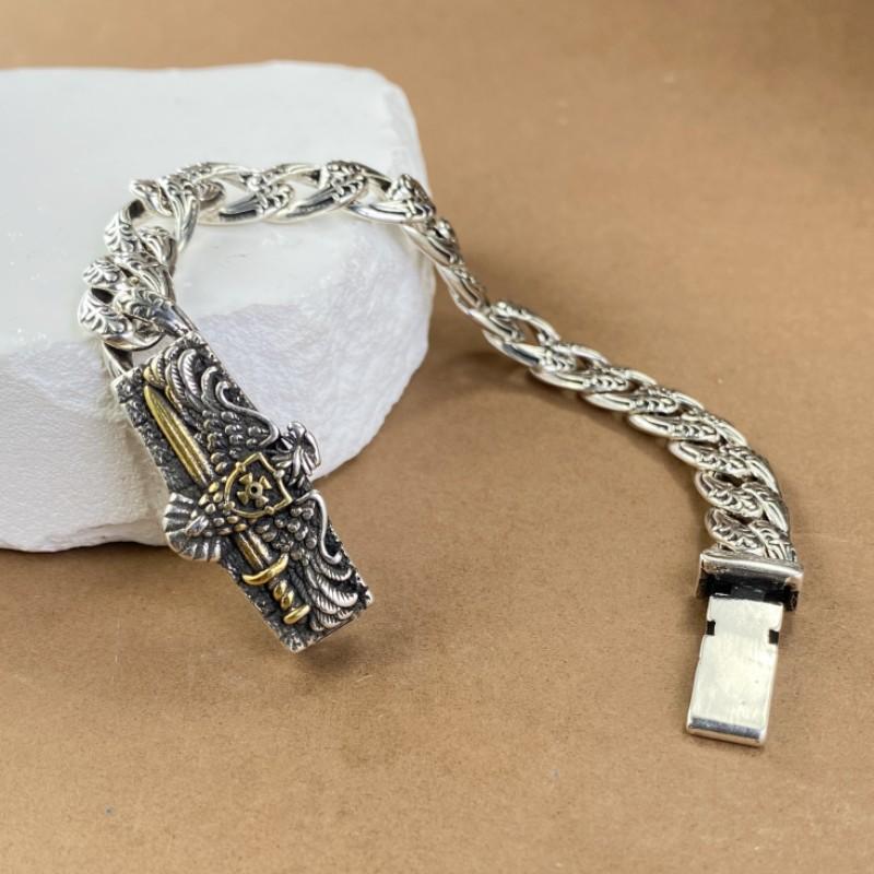 Nouveau Bracelet Aigle Style Européen et Américain Créatif pour Homme Bracelet Tendance et Puissant