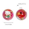 10/20/30Pcs Glittering Christmas Craft Beads 16mm Round Acrylic Beads For Christmas Ornament Bracelets Jewelry Making