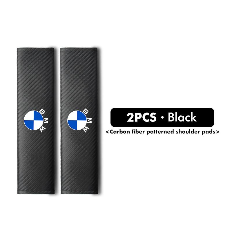 Universal Carbon Car Seat Shoulder Strap Pad Protection Cover For BMW Performance X1 M3 M6 F01 F02 E34 E36 E60 F10 F20 X6 ZJ4