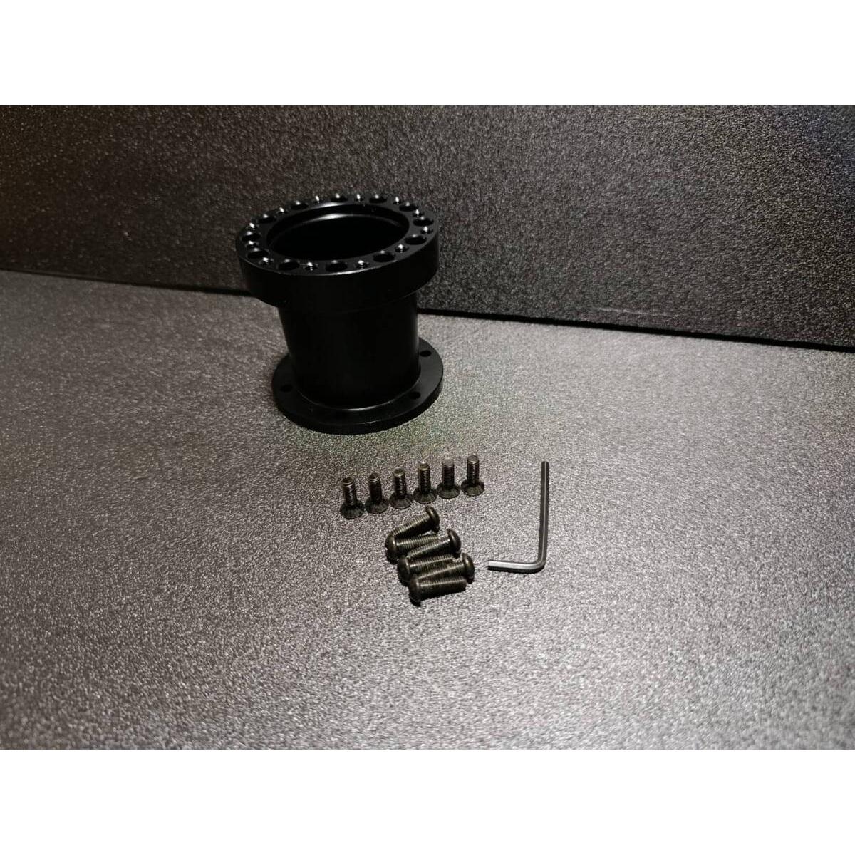 [Shipping fee 600 yen] Steering boss spacer 76mm black anodized aluminum long boss spacer