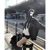 Amerikanischer Stil Mode Vintage Biker Lederjacke für Damen Herbst Lockerer Schnitt Vielseitig Trendig Lässige Oberbekleidung