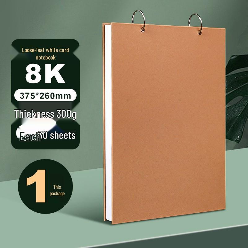 Dětský kroužkový skicák A4: Silné prázdné stránky pro kreslení a umění