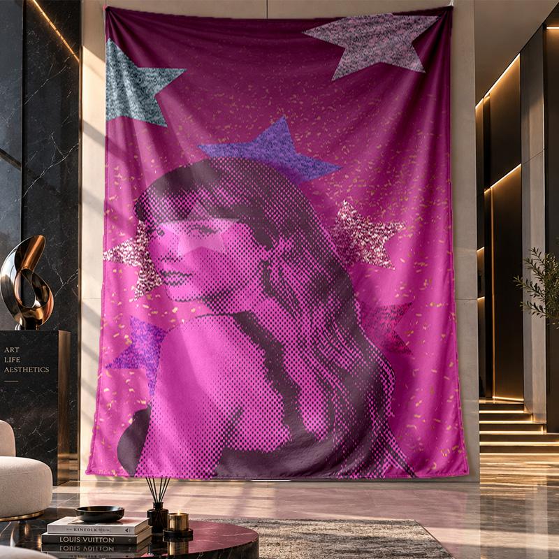 Wall Hanging Tapestry,Taylor Swift Printed Fabric Backdrop For Dorm Room Party Decoration