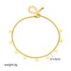 Minimalist Small Butterfly Gold Tone Chain Anklet Daily Versatile Accessory