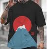Men T-Shirts Casual Short Sleeve Tops Japanese Style Ukiyoe Graphic Clothing Oversized Summer Apparel Street Male T-Shirts