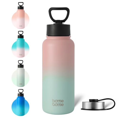 BOTTLE BOTTLE 1 Liter Stainless Steel Water Bottle, Perfect for Kids, Direct Drinking, Insulates Hot or Cold, Double-Walled Wall, Vacuum Insulated, Po