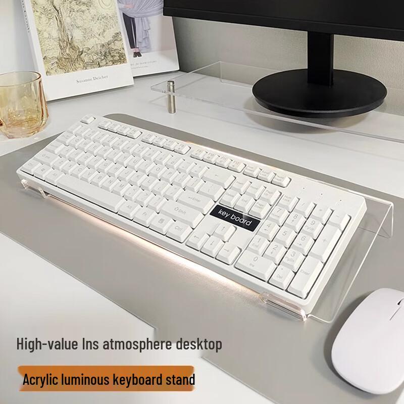 Clear Acrylic Keyboard Riser Stand