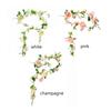 1.8m Pink Artificial Rose Vine Fake Flower Garland Wall Decor
